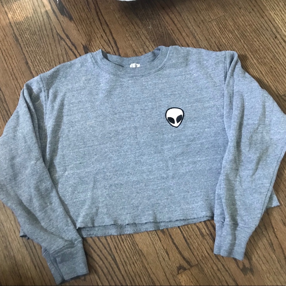 Brandy Melville Alien Crop Sweater 👽